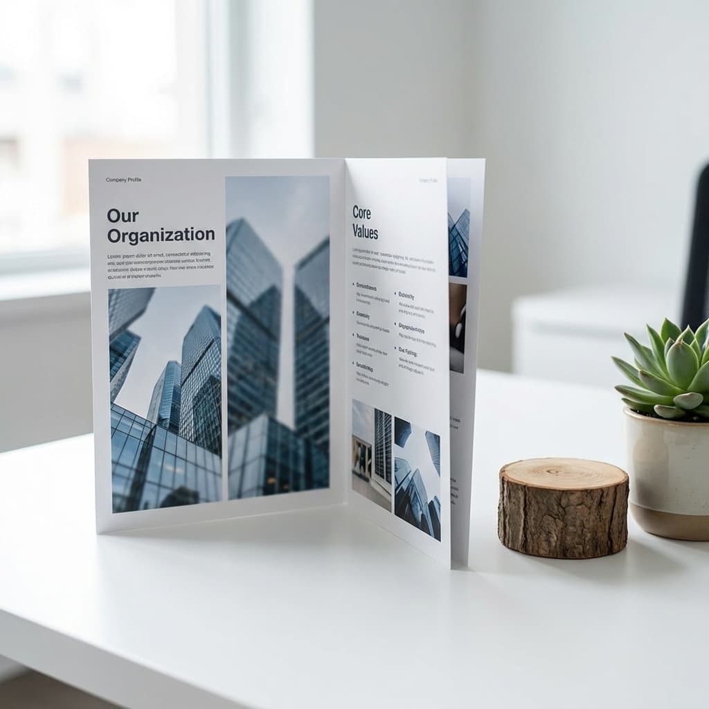 Company Profile Brochure Mockup